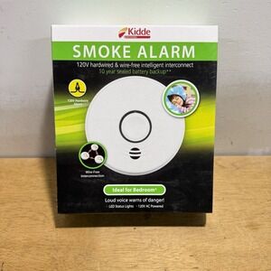 Kidde P4010ACS-W AC Hardwired Smoke Alarm Interconnect 10 Yr Backup Battery NEW